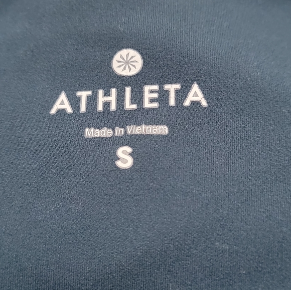 Athleta Capri Teal Mesh Bottom Leggings - Picture 10 of 13